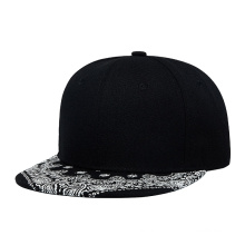 Unisex Black Snapback Baseball Cap sitzend Papa Hüte